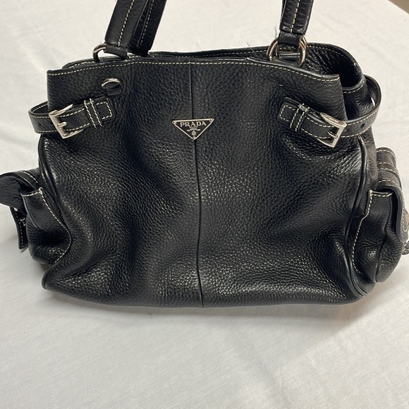 Prada Handbags - PRADA Vitello Daino Side Pocket Tote